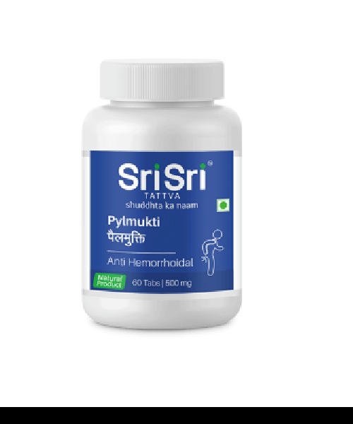 Sri Sri Tattva Ayurvedic Pylmukti Tablet - Anti-Hemorrhoidal 60tablets for pile Colon
