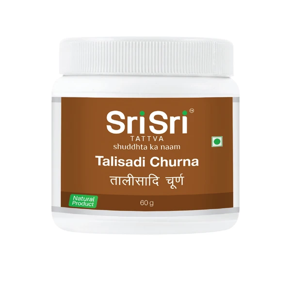 Sri Sri Tattva Ayurvedic Talisadi Churna For Digestive and Respiratory Disturbances 60g