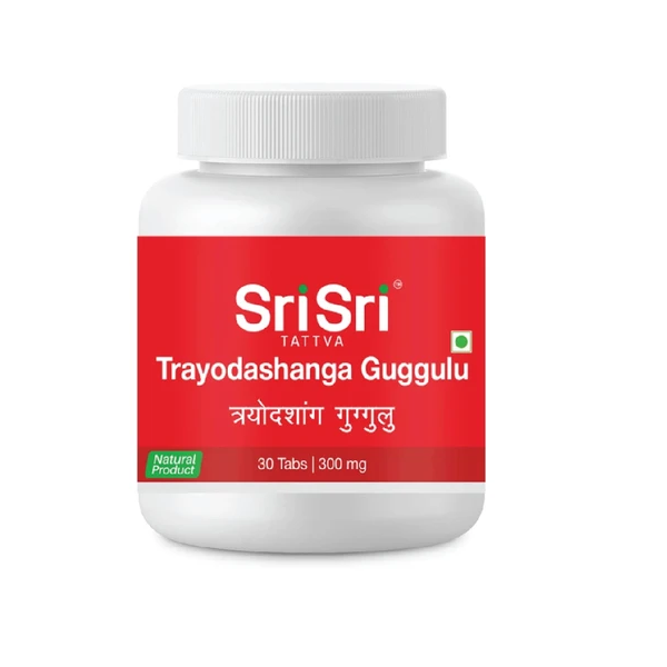 Sri Sri Tattva Ayurvedic Trayodashanga Guggulu - Sciatica 30 tablets | 300mg for cervical pain joint pain