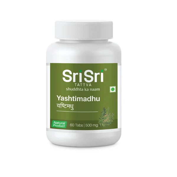 Sri Sri Tattva Ayurvedic Yastimadhu For digestive system, bones, and muscles 60 Tablets | 500mg