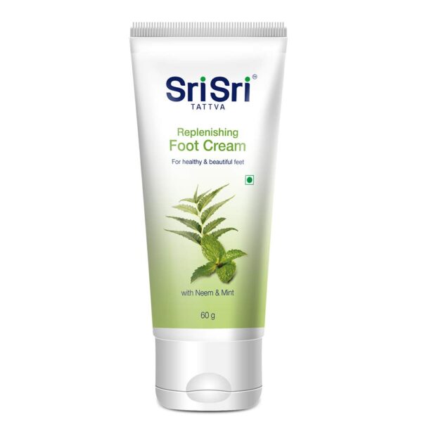 Sri Sri Tattva Replenishing Foot Cream 60 gm x 2 For dry and rough feet, toe nail health, dead skin cells