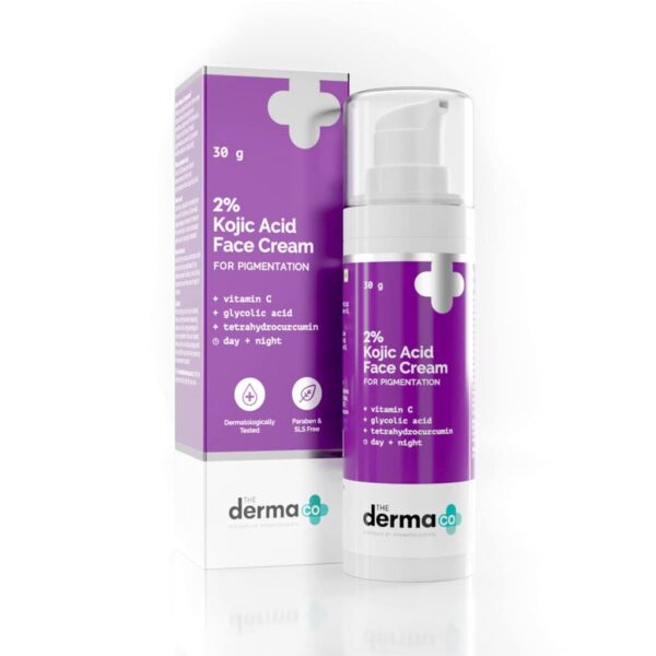 The Derma Co 2% Kojic Acid Face Cream (30 Gm) For dark spots, blemishes and signs of aging
