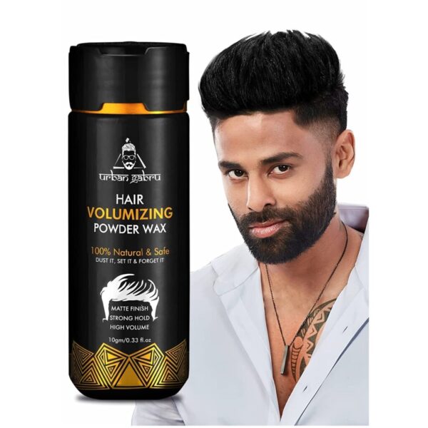 UrbanGabru Hair Volumizing Powder Wax strong hold | 24 hrs hold | 10g | Matte Finish