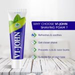 Vi-John Mint Shaving Cream For Men - 125Gm For Sensitive Skin Enriched With Tea Tree Essential Oil - Image 3