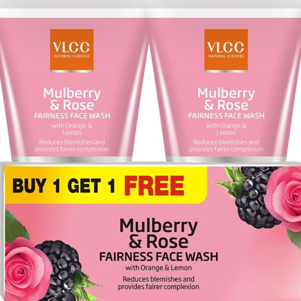VLCC Mulberry and Rose Facewash 150ml B1G1 for radiant glow