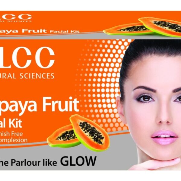 VLCC Papaya Fruit Facial Kit, 60g for age spots, dead cells, impurities, pimples