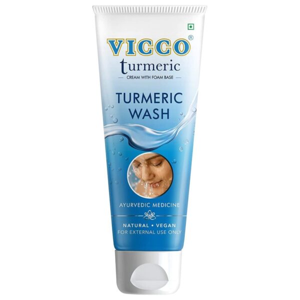 Vicco Turmeric Face Wash 70 gm For youthful look and radiant skin, brighter and younger appearance