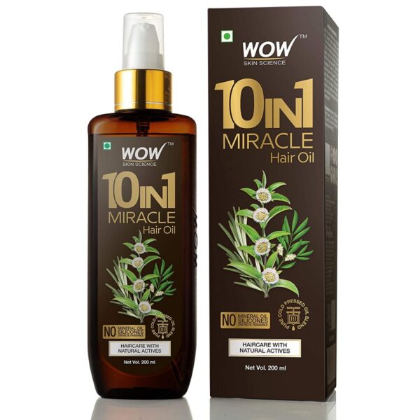WOW 10 in1 Miracle No Parabens & Mineral Oil Hair Oil - 200 ml