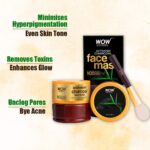WOW Activated Charcoal Face Mask with PM 2.5 Anti-Pollution Shield No Parabens & Mineral Oil Wash Off Face Mask - 200 ml - Image 2