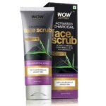 WOW Activated Charcoal Face Scrub - No Parabens & Mineral Oil - 100 ml