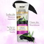 WOW Activated Charcoal infused with Activated Charcoal Beads No Parabens & Sulphate Face Wash - 100 ml - Image 2