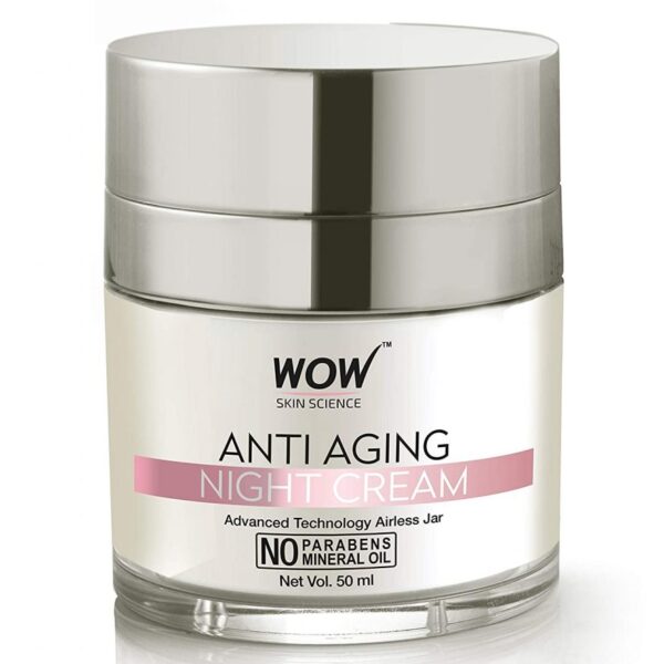 WOW Anti Aging No Parabens & Mineral Oil Night Cream - 50 ml