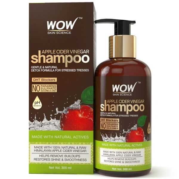 WOW Apple Cider Vinegar No Parabens & Sulphate Shampoo - 300 ml