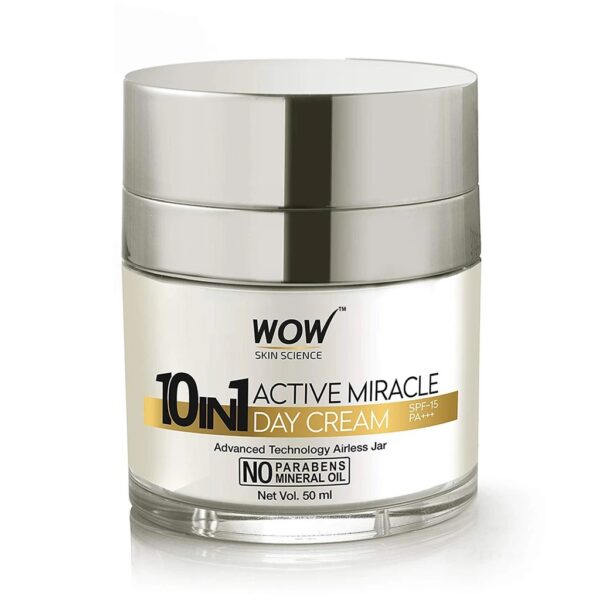 WOW Skin Science 10 In 1 Active Day Cream SPF-15 PA+++ - 50 ML