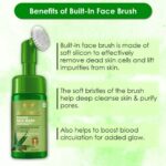 WOW Skin Science Aloe Vera Foaming Face Wash With Built-In Face Brush For Deep Cleansing - No Parabens, Sulphate, Silicones & Color - 100 ml - Image 4