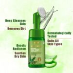 WOW Skin Science Aloe Vera Foaming Face Wash With Built-In Face Brush For Deep Cleansing - No Parabens, Sulphate, Silicones & Color - 100 ml - Image 5