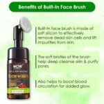 WOW Skin Science Apple Cider Vinegar Foaming Face Wash (100 ml) - No Parabens, Sulphate & Silicones (with built-in brush) - Image 3