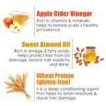 WOW Skin Science Apple Cider Vinegar Hair Mask with Apple Cider Vinegar & Sweet Almond Oil - 200 ml - Image 6