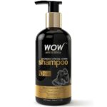 WOW Skin Science Charcoal & Keratin Shampoo - No Sulphates, Parabens, Silicones, Salt & Color, 300 ml