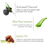 WOW Skin Science Charcoal & Keratin Shampoo - No Sulphates, Parabens, Silicones, Salt & Color, 300 ml - Image 5