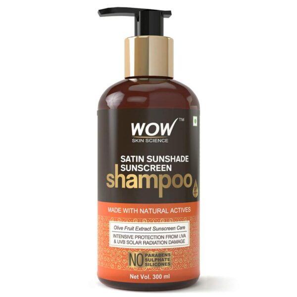 WOW Skin Science Satin Sunshade Sunscreen Shampoo - No Parabens, Sulphates & Silicones - 300 ml
