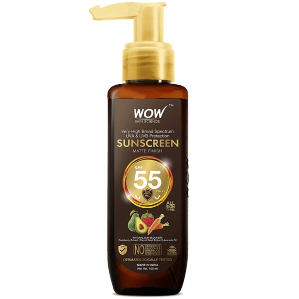 WOW Skin Science Sunscreen 100 ml For excessive dryness, skin hydration, sun exposure, tan and dark spots