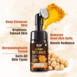 WOW Skin Science Ubtan Foaming Face Wash with Built-In Face Brush for deep cleansing - No Parabens, Sulphate, Silicones & Color - Face Wash (100 ml) - Image 5