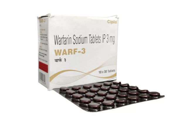 Warf 3mg Tablet - 30 Tablets For Blood clots