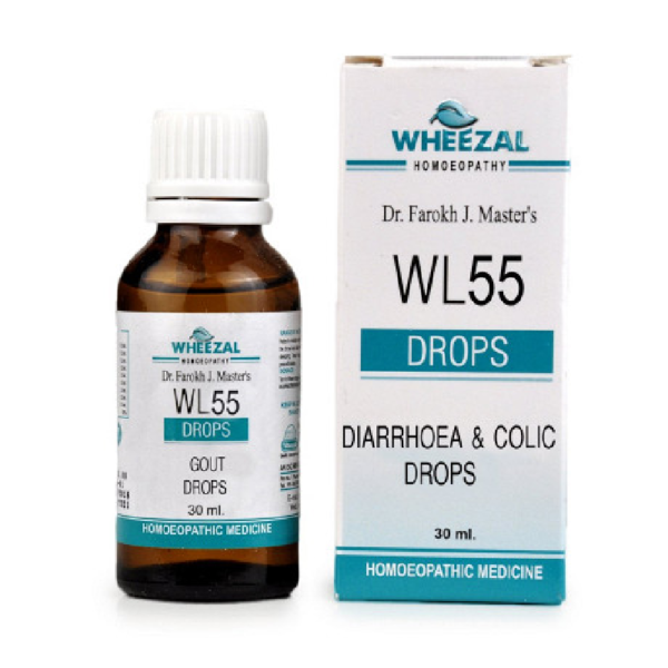 Wheezal WL-55 Diarrhoea & Colic Drops (30ml)