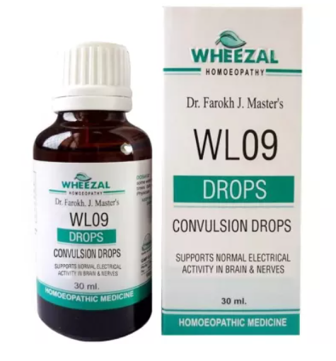 Wheezal Homeopathic WL09 Convulsion Drop - 30ml for muscles pain