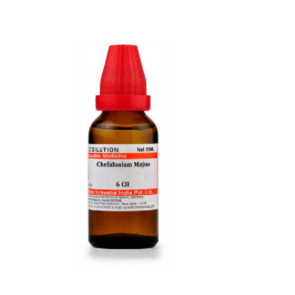 Dr Willmar Schwabe Chelidonium Majus Dilution 30ml for vomiting nausea sleeping disorders eczema digestion