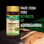 Zandu Ashwagandha Capsules - 60 Veg capsules For Immunity, stress, weakness and fatigue, old age related health problems - Image 2