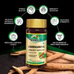Zandu Ashwagandha Capsules - 60 Veg capsules For Immunity, stress, weakness and fatigue, old age related health problems - Image 3