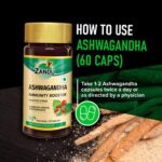 Zandu Ashwagandha Capsules - 60 Veg capsules For Immunity, stress, weakness and fatigue, old age related health problems - Image 5