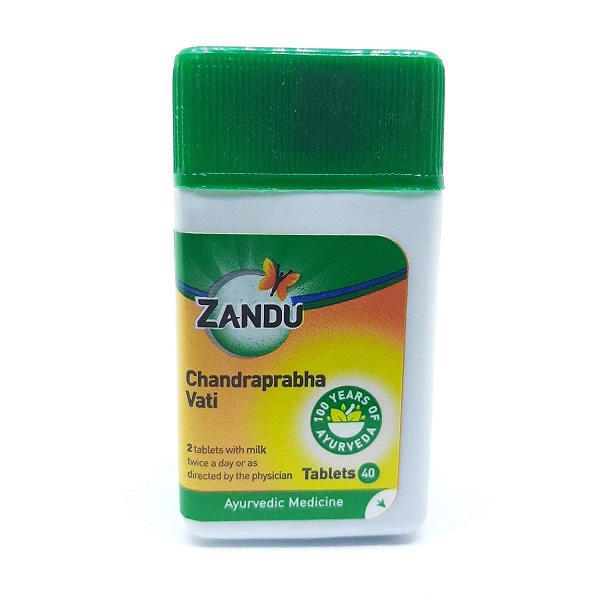 Zandu Chandprabha Vati (40tab) For urinary tract ailments, indigestion, strength