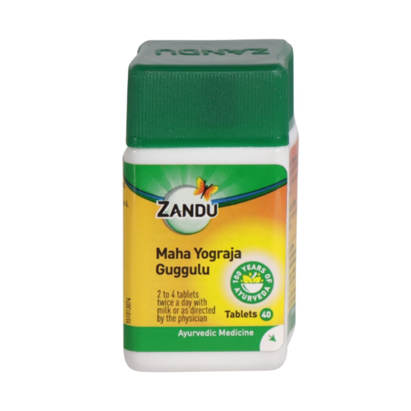 Zandu Mahayograj Guggulu (40 Tablets) For Muscular Pains and Joints Stiffness, Inflammation, Osteoarthritis