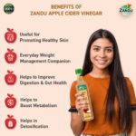 Zandu Organic Apple Cider Vinegar 500 ml For Maintaining Healthy Weight, Metabolism and Gut Health - Image 5