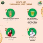 Zandu Organic Apple Cider Vinegar 500 ml For Maintaining Healthy Weight, Metabolism and Gut Health - Image 2