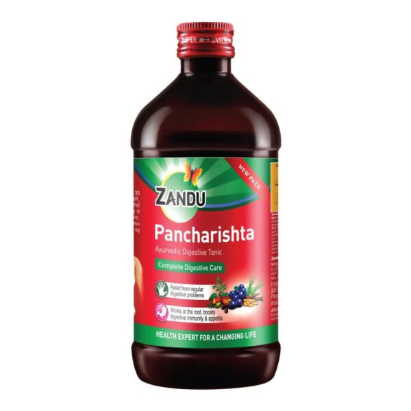 Zandu Pancharishta (450ml) For gas, bloating, acidity and indigestion, digestive immunity and digestive health