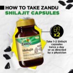 Zandu Shilajit (60 Capsules) For strength and stamina, vigour and vitality, sexual wellness - Image 5