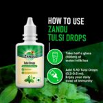 Zandu Tulsi Drops - 2X Immunity For Cough and Cold relief, Immunity (20ml + 12ml Free) - Image 3