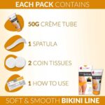 everteen RADIANCE Bikini Line Hair Remover Creme with Charcoal, Kojic Acid and Vitamin C - 50 g - Image 5