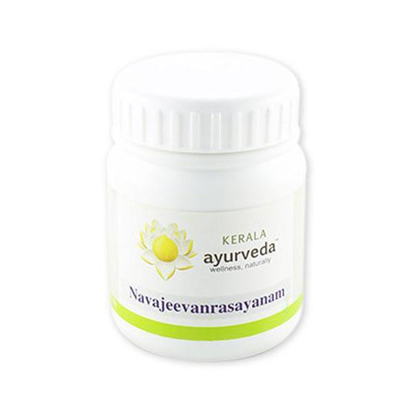 Kerala Ayurveda Navajeevanrasayanam 100 gm for chronic cough, bronchitis, bronchospasm, viral fever
