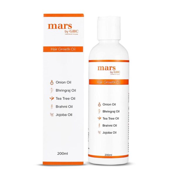 mars by GHC Onion Hair Oil 200 ml for Hair Growth and Hair Fall Control, silkier & stronger hair