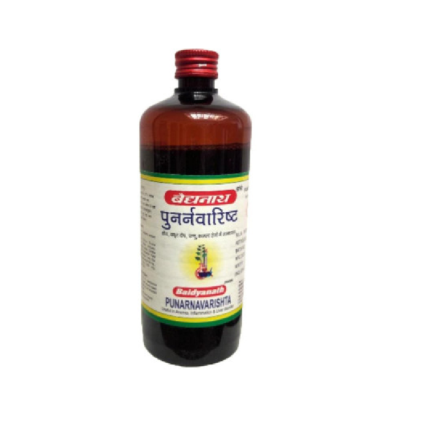 Baidyanath Punarnavarishta (450ml) For inflammatory disorders, liver disorders