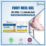 Dr Foot, Foot Heel Gel 20% Urea and 1% Salicylic Acid Moisturizes Callus Cracked Rough Dry Dead Skin and Corns Softens Thick Painful Nails - 100gm - Image 2