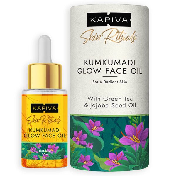 Kapiva Kumkumadi Glow Face Oil (30 ml) for Glowing Skin