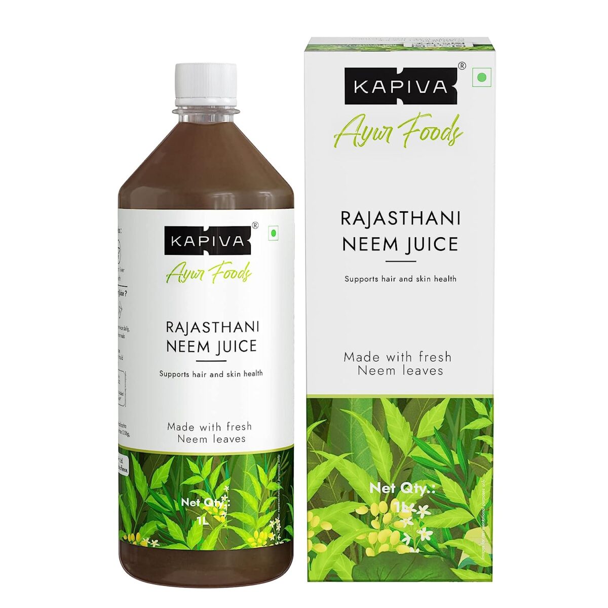 Kapiva Rajasthani Neem Juice 1L for Helps Boost Immunity and Fight Infections - Image 1