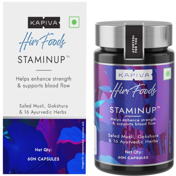 Kapiva StaminUP Capsules - Modern Ayurvedic Solution Containing 17 Herbs (60 Capsules)