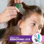 Akiara - Makes Life Easy Premium 3 Piece Lice Comb Kit - Lice and Nits Removal Comb with Fine Tooth and Magnifier Full Treatment Set Lice comb for hair. - Image 4
